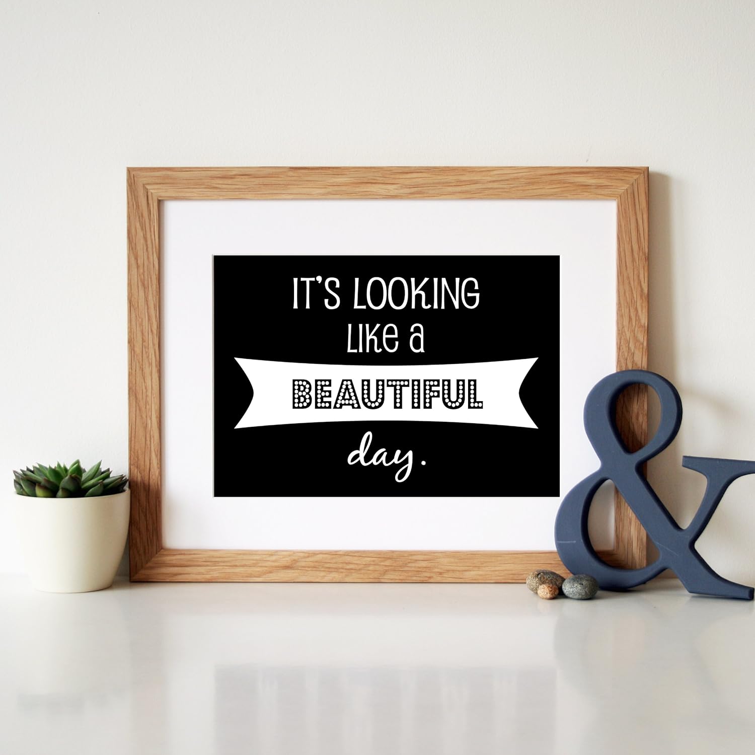 Elbow 'One Day Like This' Song Lyrics Wall Art Poster Print (Black