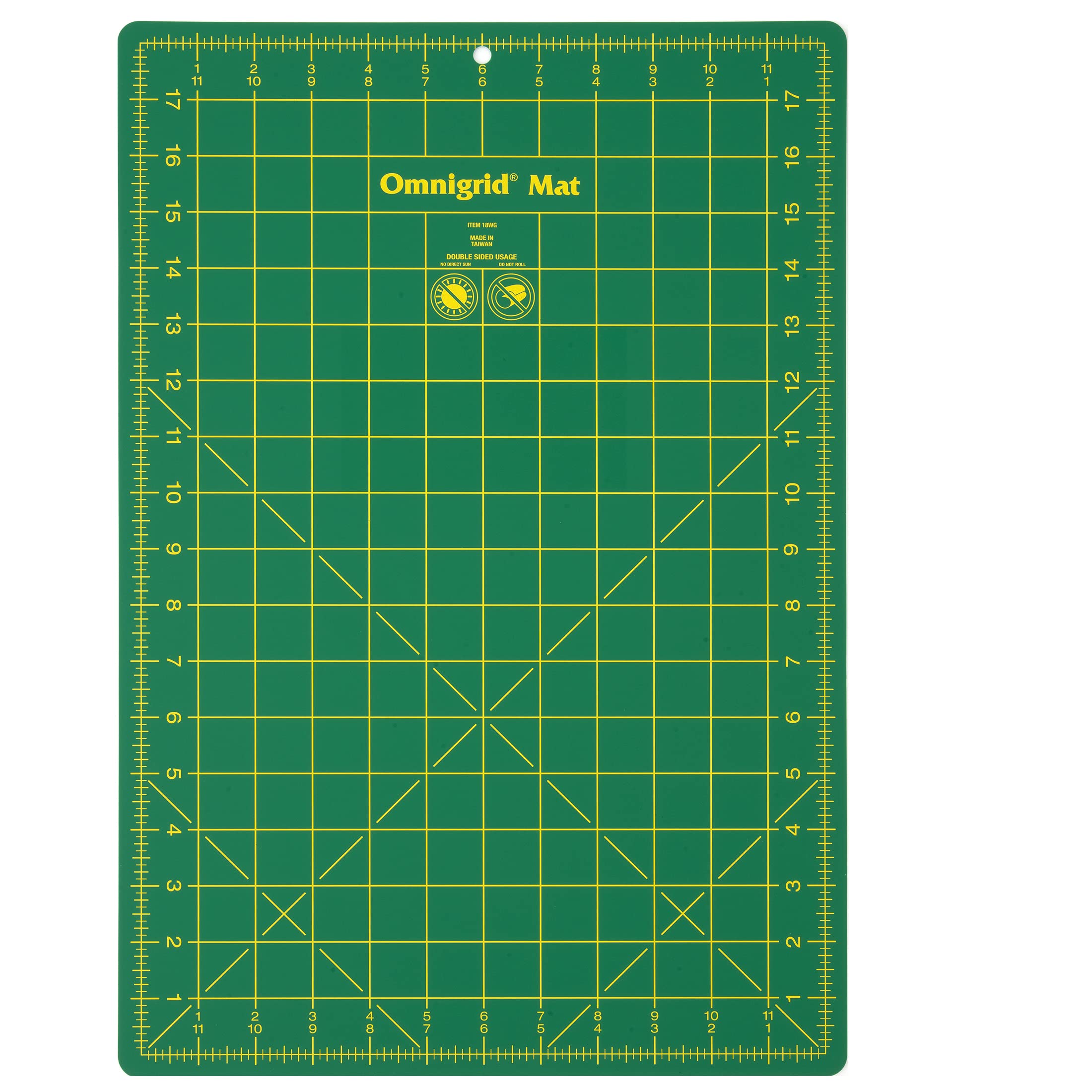 Dritz Omnigrid Gridded Mat-12 x 18 inch, Cotton, 18.8" L x 13.2" W