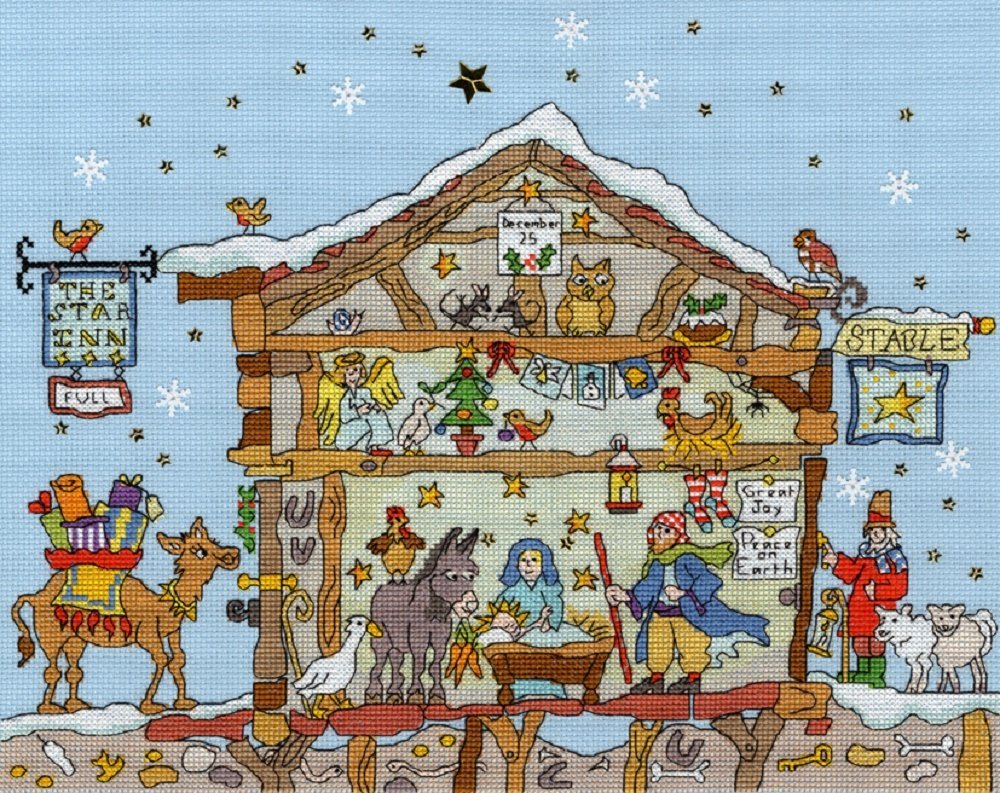Bothy Threads Counted Cross Stitch Kit Birth 35 x 28 cm XCT27