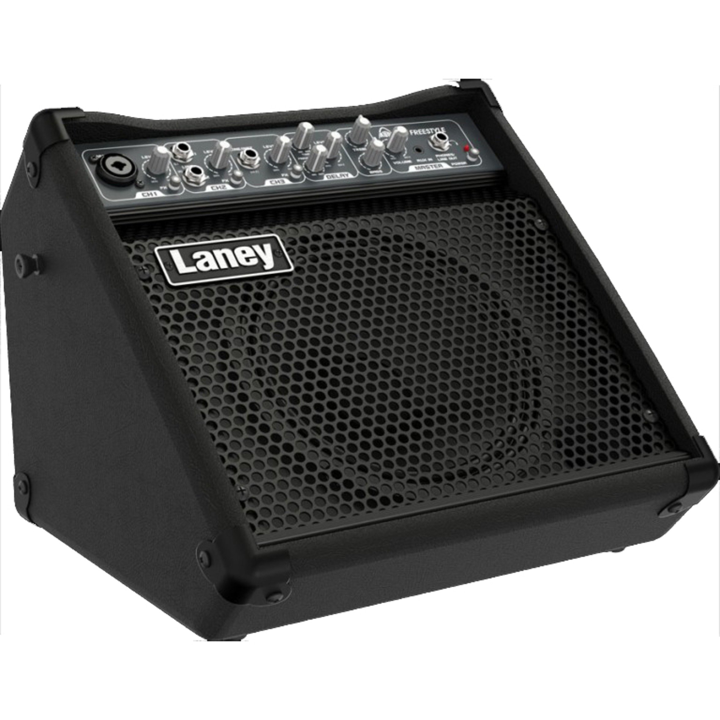 Laney AH-FREESTYLE Multi Instrument Amp– Portable 5W Combo Amp with 3 Channels, Battery or Mains Powered, Onboard Delay, EQ, XLR & Jack Inputs – Ideal for Busking, Teaching & Acoustic Sessions