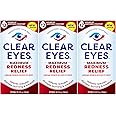 Clear Eyes Maximum Redness Eye Relief Eye Drops, 0.5 Fl Oz, Pack of 3