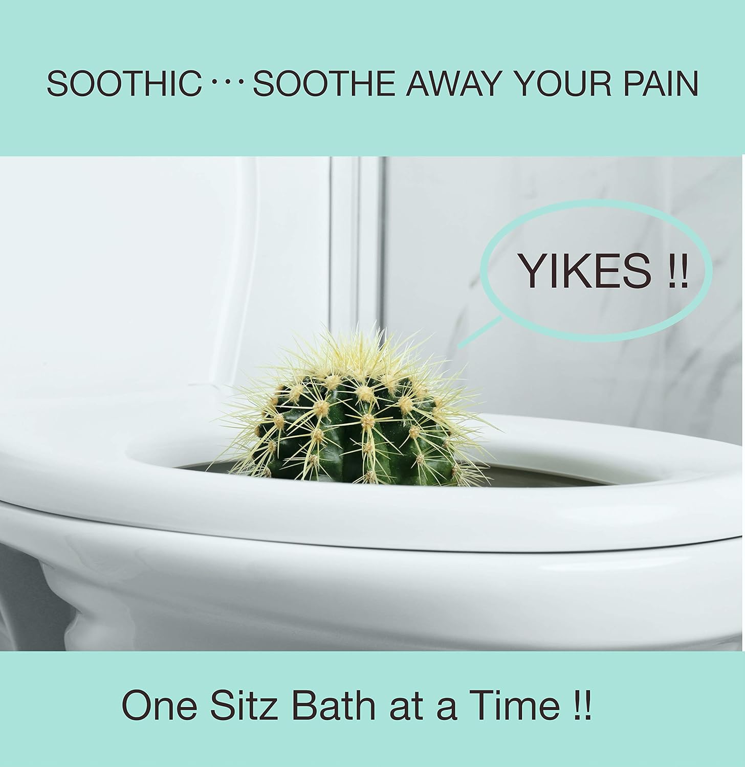 Soothic Sitz Bath for Toilet Seat - Postpartum Care, Hemorrhoid Treatment, or Yoni Steam - Soothe Your Lower Body Back Naturally: Health & Personal Care