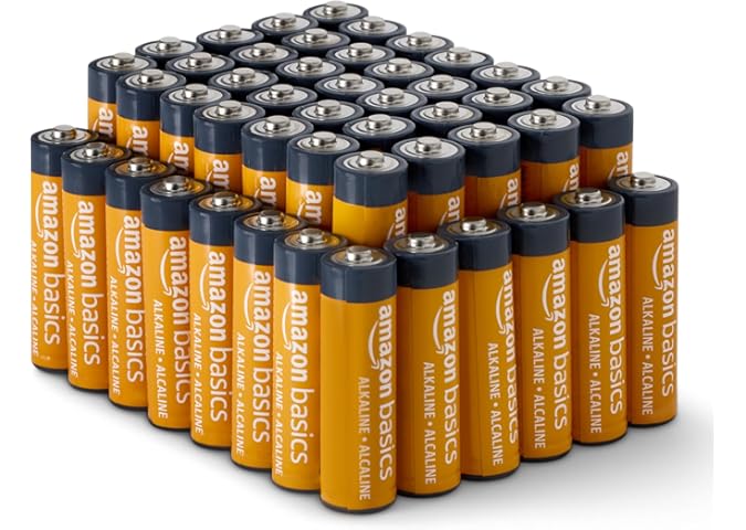 Amazon Basics 48-Pack AA Alkaline High-Performa...