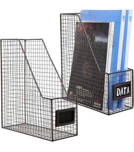 Amazon.com: YBM HOME Mesh Steel Deluxe Magazine Rack, Extra Wide