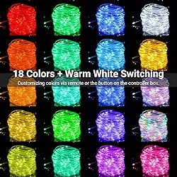 66FT Ultra-Thin LED Rope Lights for Outside, 18