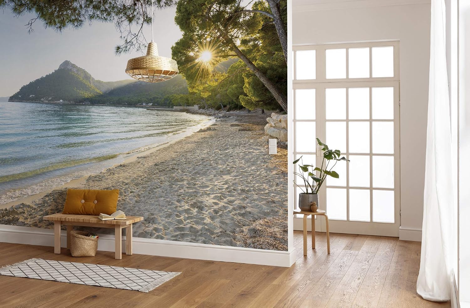 Komar SHX9-053 Non-Woven Photo Wallpaper XXL Decoration Nature Landscape Bedroom Living Room Office Hallway 450 x 280 cm Wide x Height Multi-Coloured - Image 3