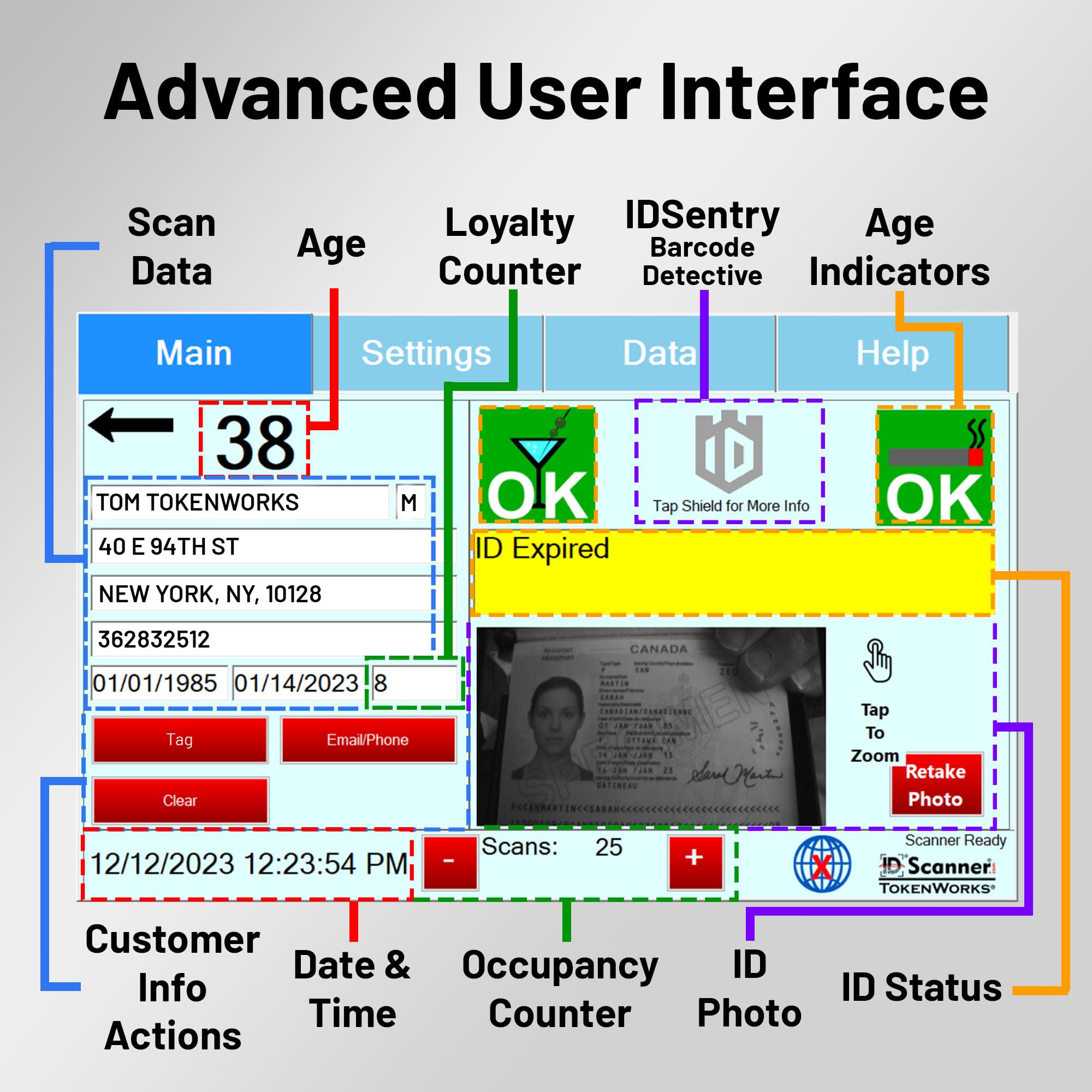 AgeVisor 2 ID Scanner (Barcode & Magnetic Readers)