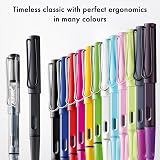LAMY Safari Pink Cliff Fountain Pen F Nib with T 10 Blue Cartridge view 7