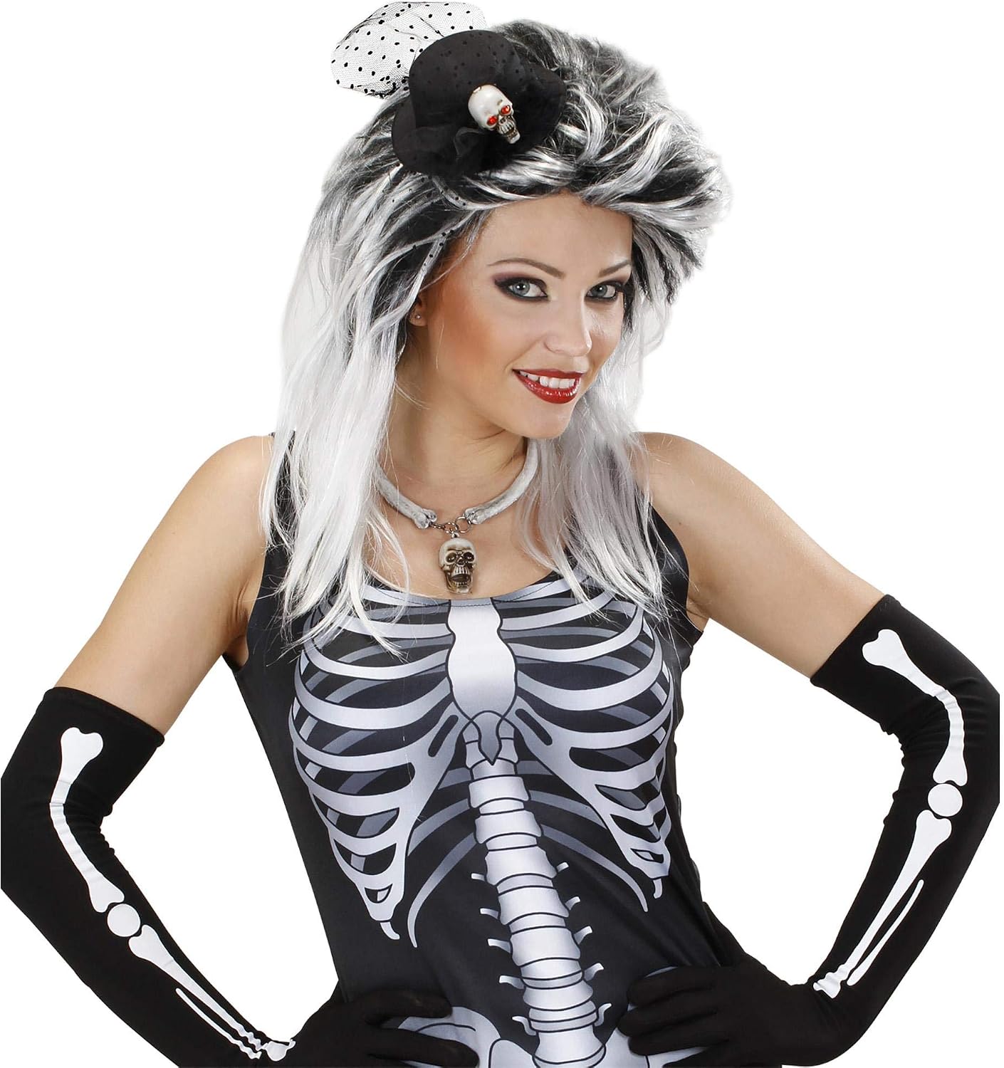 Skull Mini Top s Top Hats Caps & Headwear for Fancy Dress Costumes Accessory, Multi-coloured - Image 5