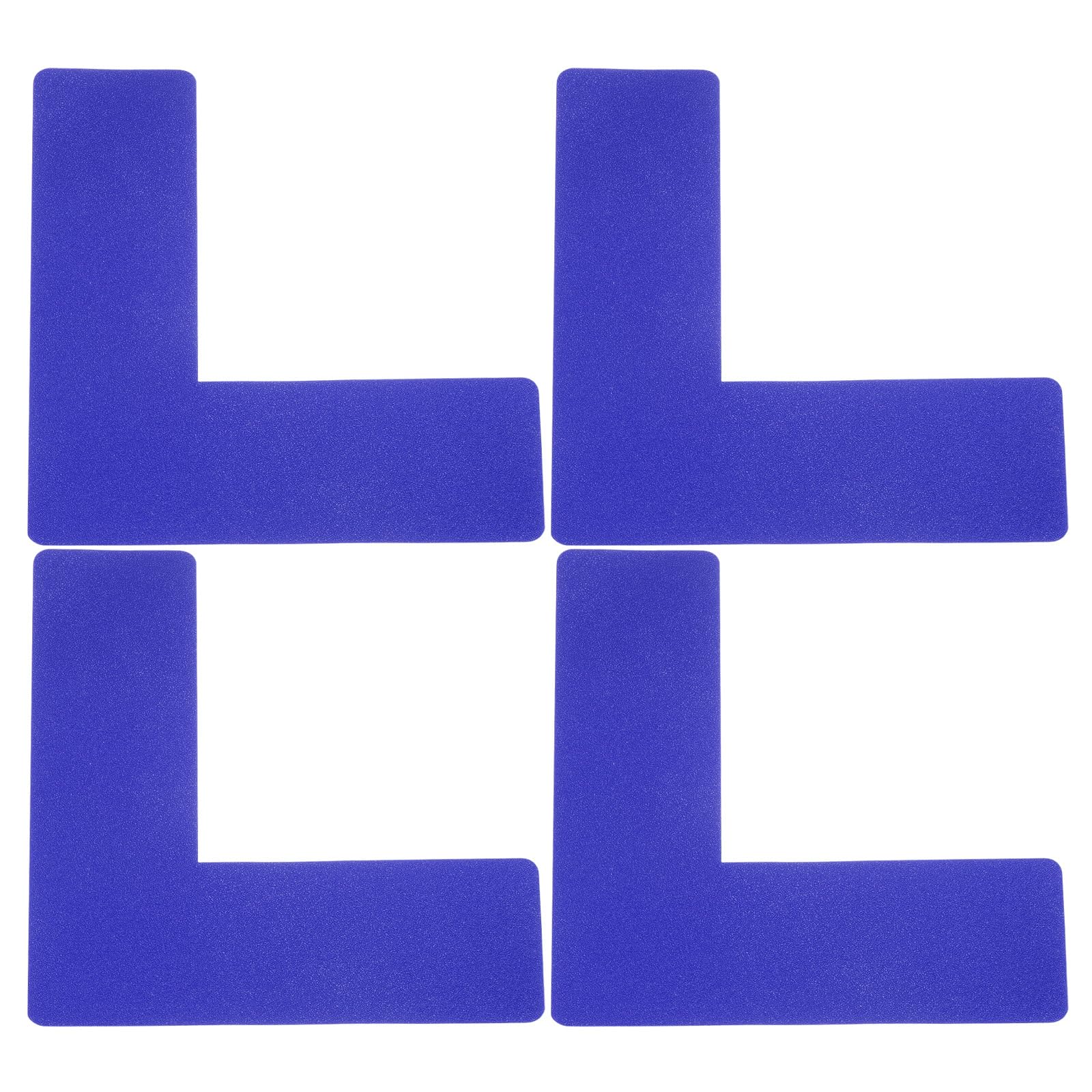 YOKIVE 4 Pcs 5S Location Marking Corner, L Shaped Floor Markers Strikers | Durable for Office Table, Desk, Floor, Steps (Blue, 2x2x0.8-inch)