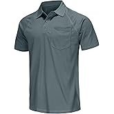 MOHEEN Men's Golf Shirts Short Sleeve Moisture Wicking Polo T-Shirts Athletic Quick Dry Fit Performance Collared UPF 50+