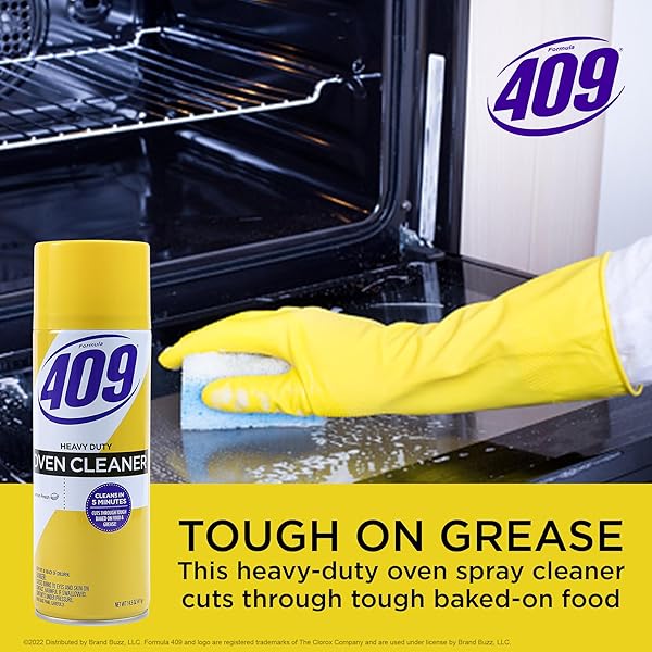 409 HEAVY DUTY SPRAY-ON OVEN CLEANER, CUTS THROUGH GREASE & GRIME ON CONTACT, A POWERFUL CLEAN YOU CAN TRUST, LEMON SCENT, 14.5 OZ | GRILL CLEANER, STOVE TOP CLEANER
