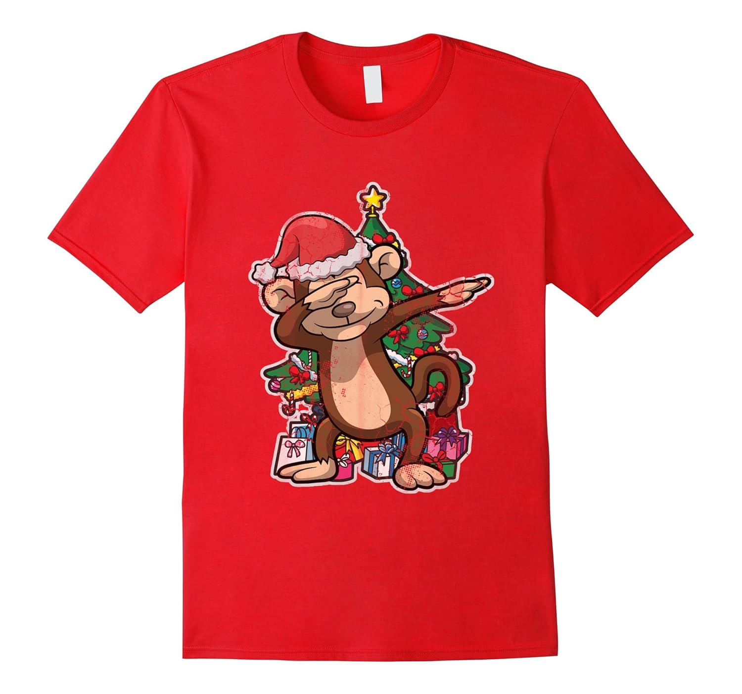 Christmas Dabbing Monkey Shirt-ANZ