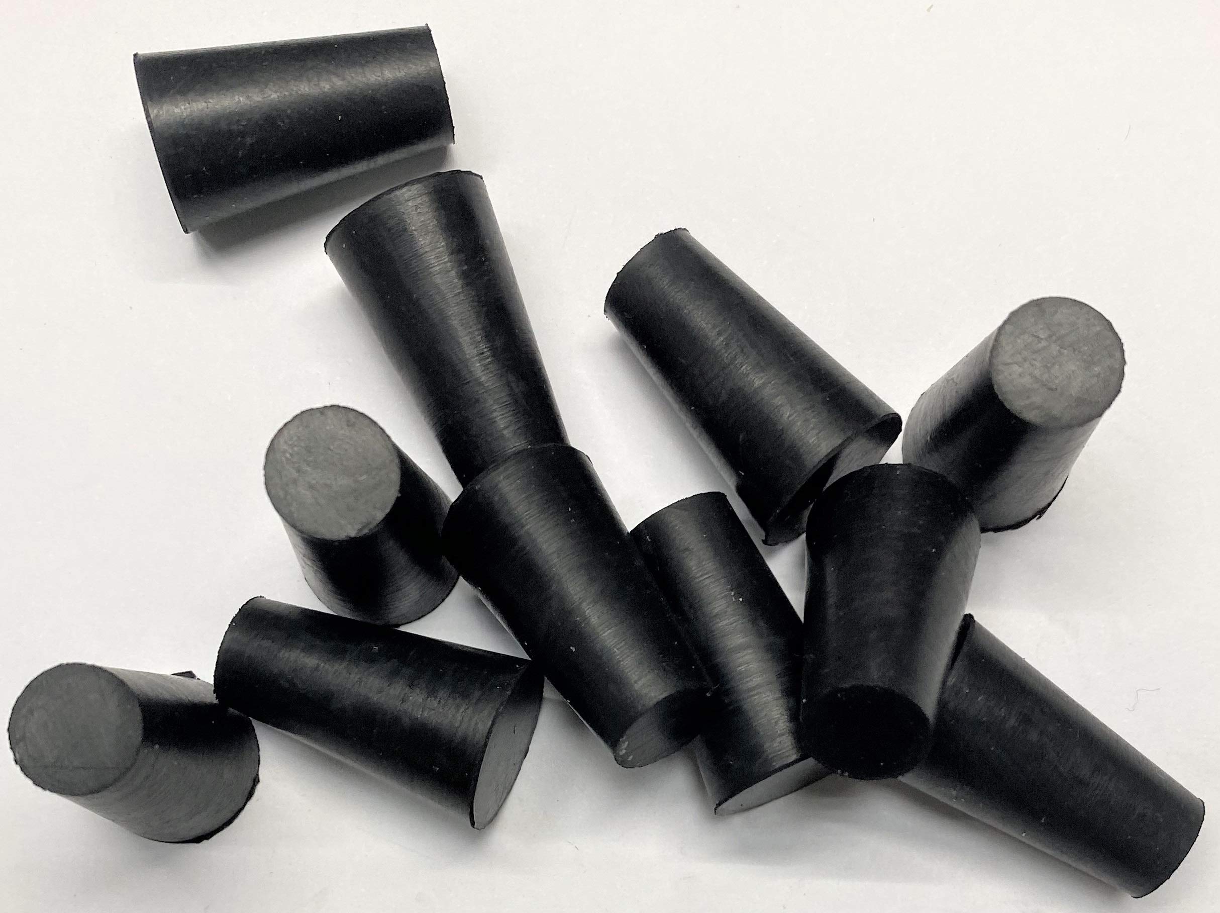 dexierp Protection Force Stopper Plug for 15/32" 1/2" 11.5-13.5mm Hole (Pack of 25) Tube Bottle Openning 1/2-20 UNF to 5/8-11 UNC M14 M15 Thread Nut Paint Masking Reusable Rubber — image 1