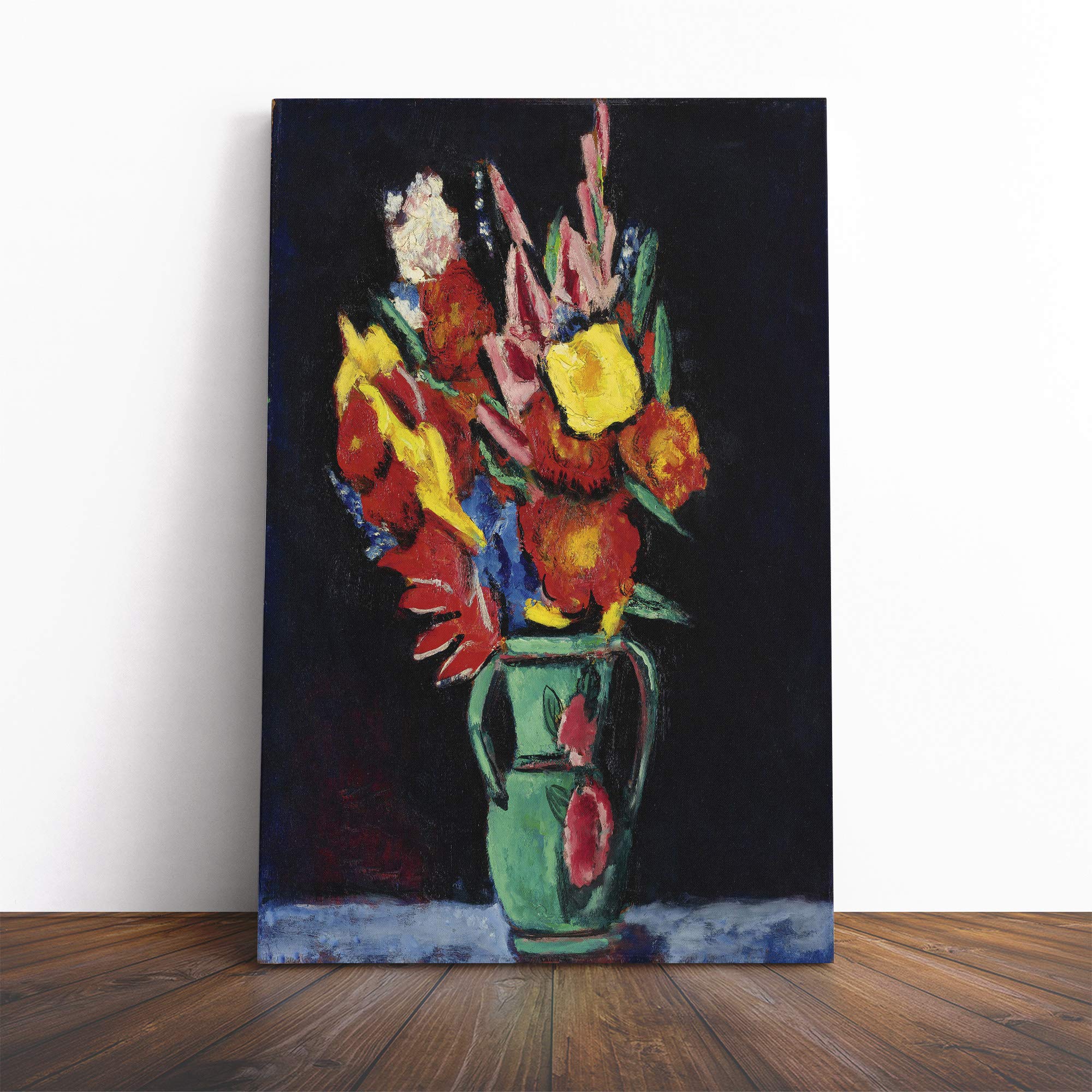 (20x14 Inch/ 50x35cm) Marsden Hartley Floral Canvas Print | Gallery Wrapped 30mm Frame Wall Art | 20x14 inches | Ready to Hang | Contemporary Floral Picture | Living Room Bedroom Lounge Office