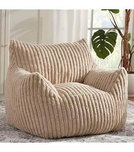 Amazon.com: BYBYME Giant Bean Bag Chair for Adults and Kids, Large