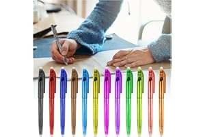 Lyforx 12pcs Heat Erasable Pens for Fabric Marking - Quilting, Sewing, DIY Dressmaking, Tailors Chalk