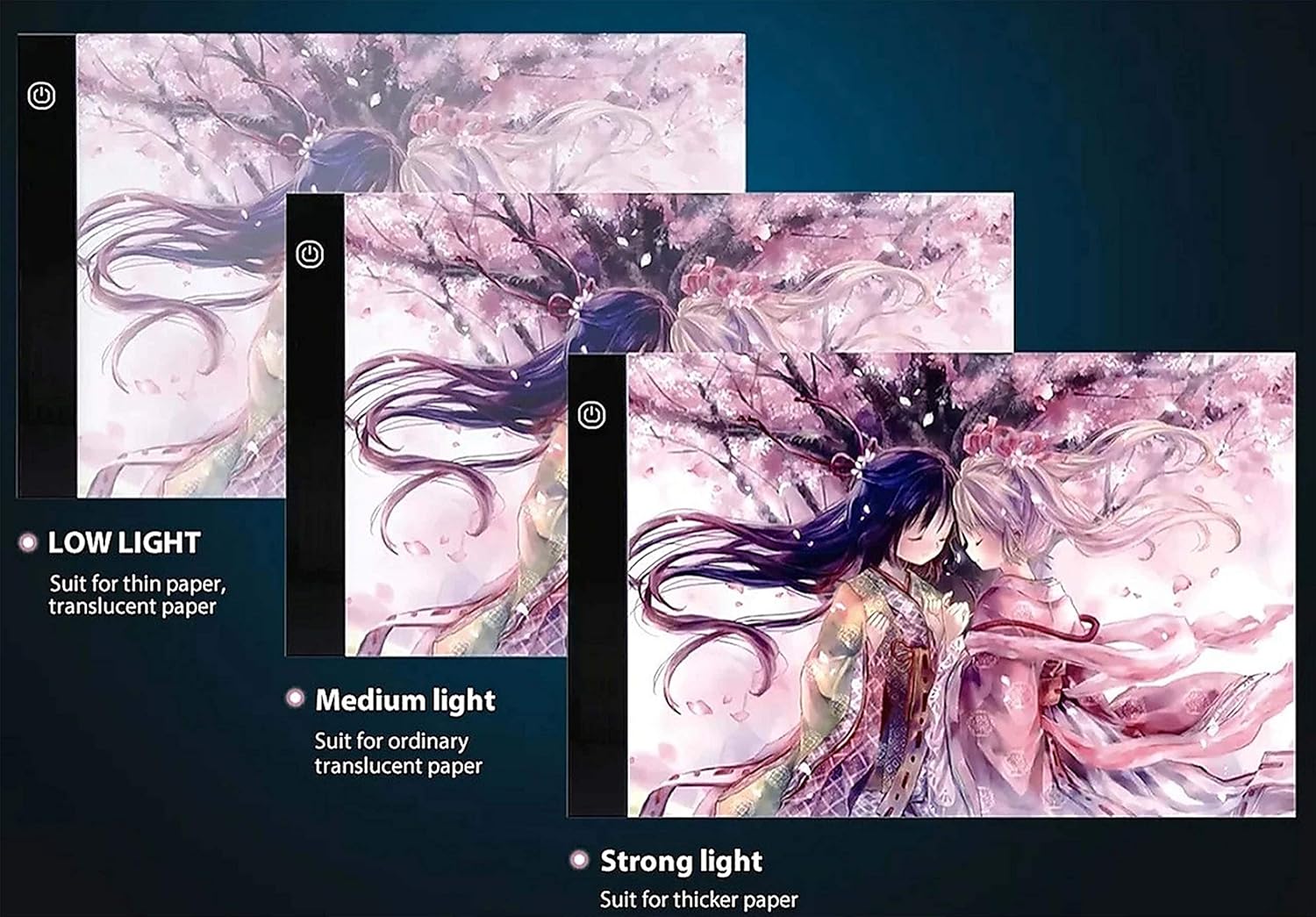 A4 Ultra-Thin Portable LED Light Box Tracer USB Power LED Artcraft Tracing Light Pad Light Box for Artists, Drawing, Sketching, Animation.