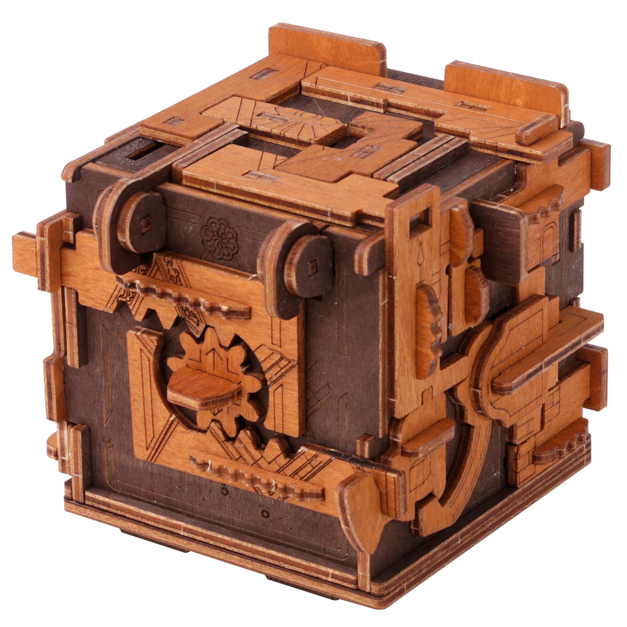 Wood Gift Box Puzzle With Special Mechanism Intelligence Game Toy Coin Money Box Stress Relief