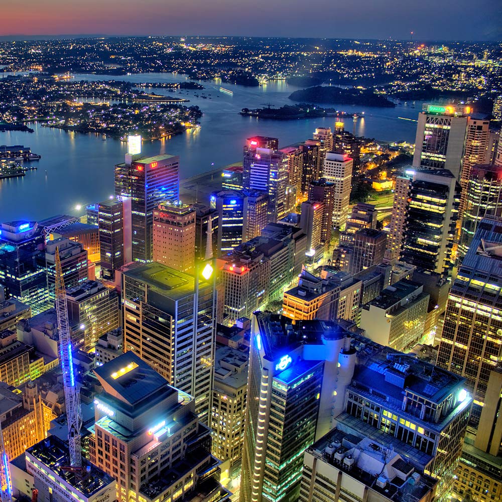 International Graphics - Finished Picture - Aurélien, Terrible - ''Darling Harbour''- 30 x 30 cm - Direct printing on acrylic glass