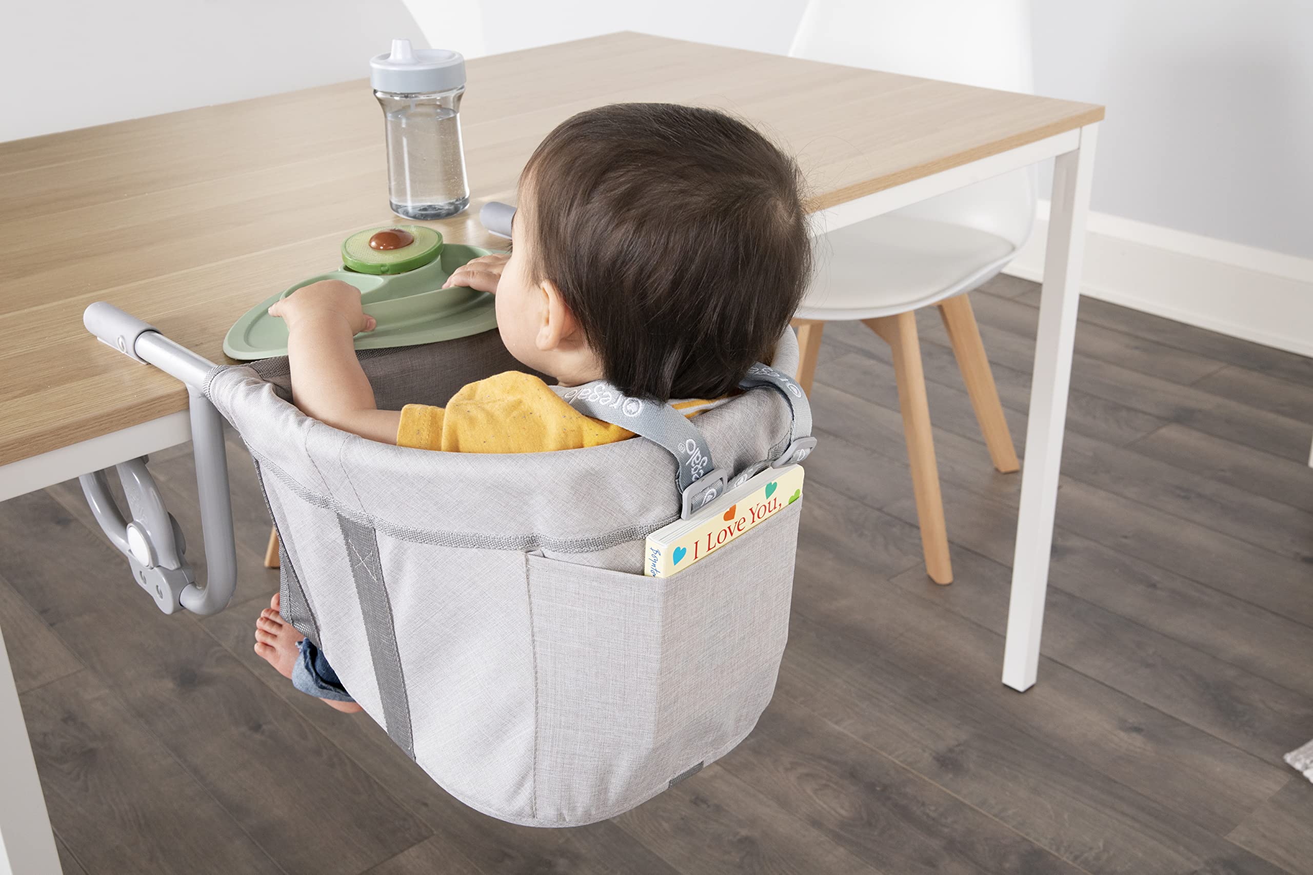 Regalo Easy Diner Hook-On High Chair, Award Winning Brand, Includes Storage Pocket, Rubber Bumpers to Protect Surfaces, and Fast Compact Foldable Design for Home and Travel Use