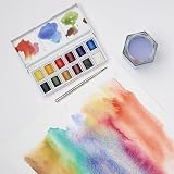 Winsor & Newton Cotman Sketchers Pocket Set 12 Half Pan + Travel Brush view 5