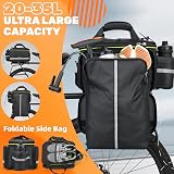 WESTGIRL 35L Bike Pannier Bags Waterproof Rear Rack Trunk Bag with Rain Cover view 2