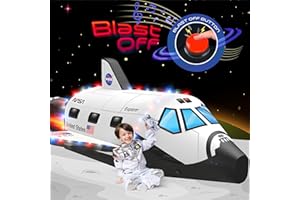 W&O Space Explorer Aerodome with LED Lights & Blast-Off Button – Inflates in Seconds to Create an Immersive Space Adventure for Kids Ages 3-12 – Inflatable Rocket Ship Tent (Fan Not Included)