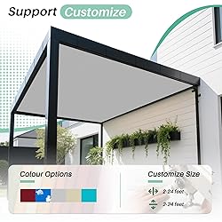SunnyRoyal 16'x22' Waterproof Sun Shade Sail