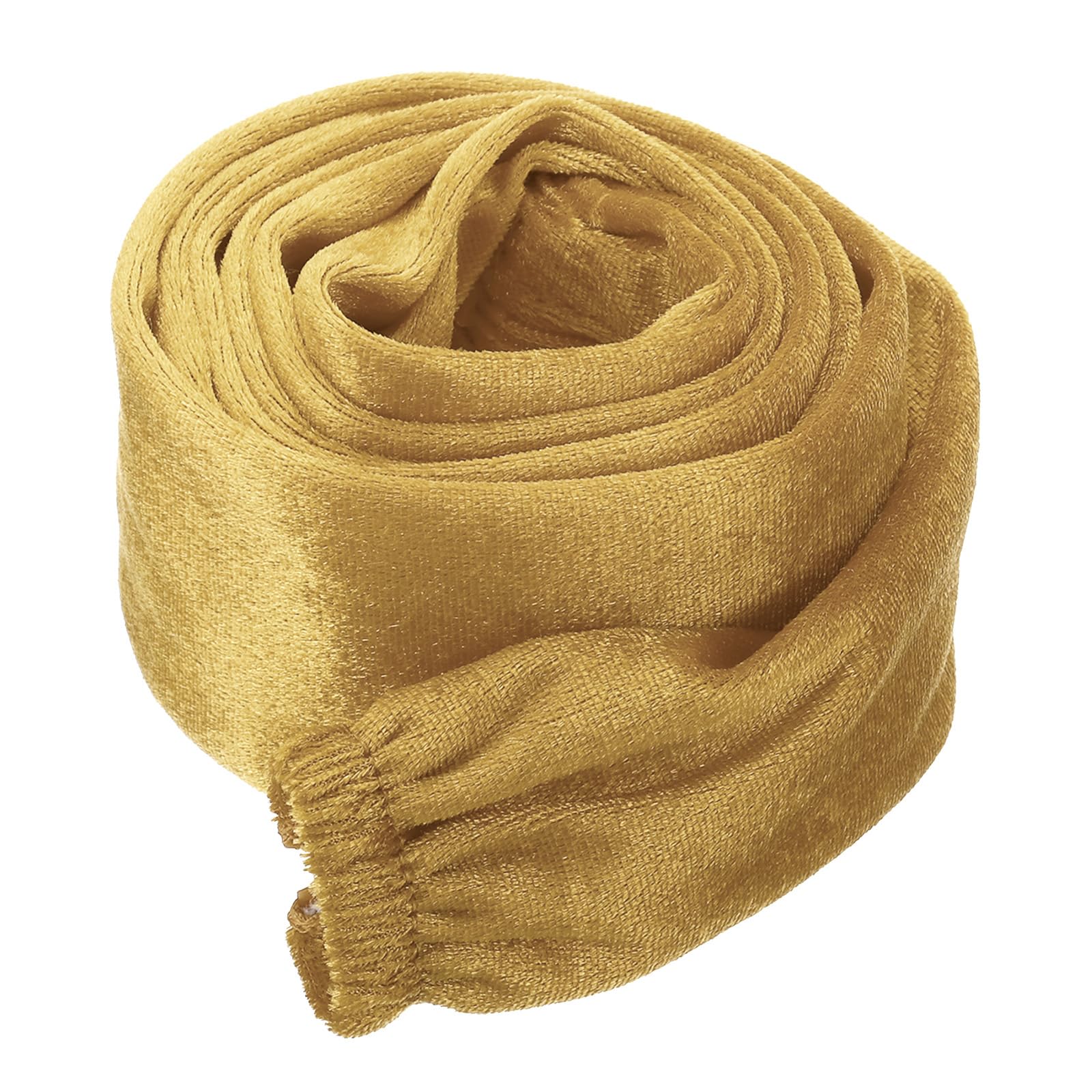 PATIKIL 5ft Lamp Chain Cover, Chain Protective Sleeve Washable with Zipper for Chandelier Lighting Wires Swing Light Fixture, Gold Tone