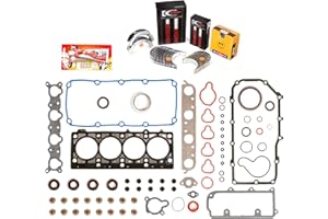 Domestic Gaskets Engine Rering Kit FSBRR5021 96-99 Dodge Plymouth Neon Stratus Breeze 2.0 ECB Full Gasket Set, 0.25mm / 0.010" Oversize Main Rod Bearings, 0.50mm / 0.020" Oversize Piston Rings