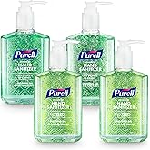 PURELL Advanced Hand Sanitizer Soothing Gel, Fresh Scent, 8 fl oz Pump Bottle (Pack of 4), 9674-06-ECDECO