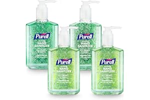 PURELL Advanced Hand Sanitizer Soothing Gel, Fresh Scent, 8 fl oz Pump Bottle (Pack of 4), 9674-06-ECDECO