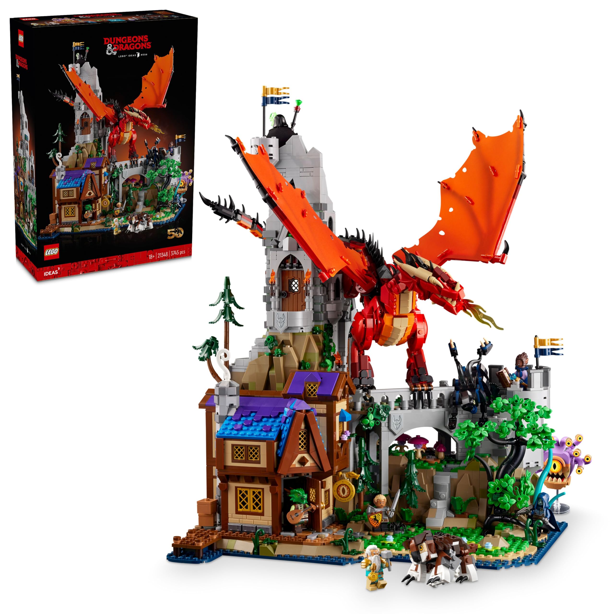 Photo 1 of LEGO 21348 Ideas, Dungeons & Dragons, Legend of the Red Dragon, Toy, Birthday, Present, Blocks, Mother's Day, Father's Day, Men, Women, Interior, Stylish