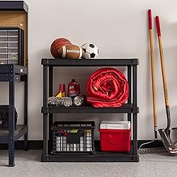 IRIS USA 3-Shelf Heavy Duty Plastic Storage