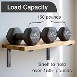 Ouvin Heavy Duty Shelf Brackets 10 Inch 4 Pack Black Iron Wall Mount view 4