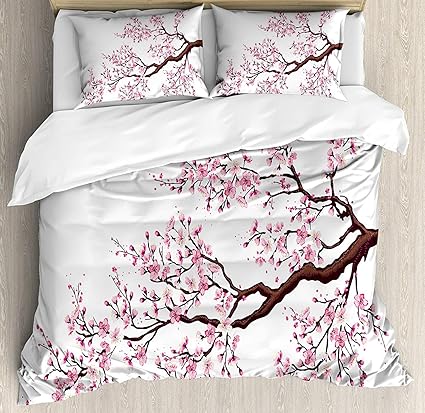 Amazon Com Duvet Cover Set Japanese Branch Of A Flourishing
