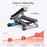 Sunny Health Fitness Mini Stepper with Resistance Bands LCD Monitor view 3
