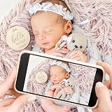 DIVINA VITAE 7 Pcs Wooden Baby Milestone Cards 10cm Double Sided 0-12 Months view 5