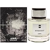 Ajmal Mystery Eau De Parfum Spray for Men 3.4 oz / 100 ml – Long Lasting Woody Spicy Perfume – Premium Masculine Fragrance – Crafted in Dubai