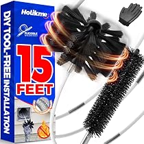 Brushtech B68C Dryer Vent Cleaning Brush – 10-Feet Long, Removes Lint For Safer, More Efficient Dryers
