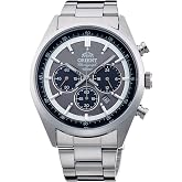 Orient Sporty Neo 70's Neo Seventees Solar Panda Wristwatch, Dark Gray