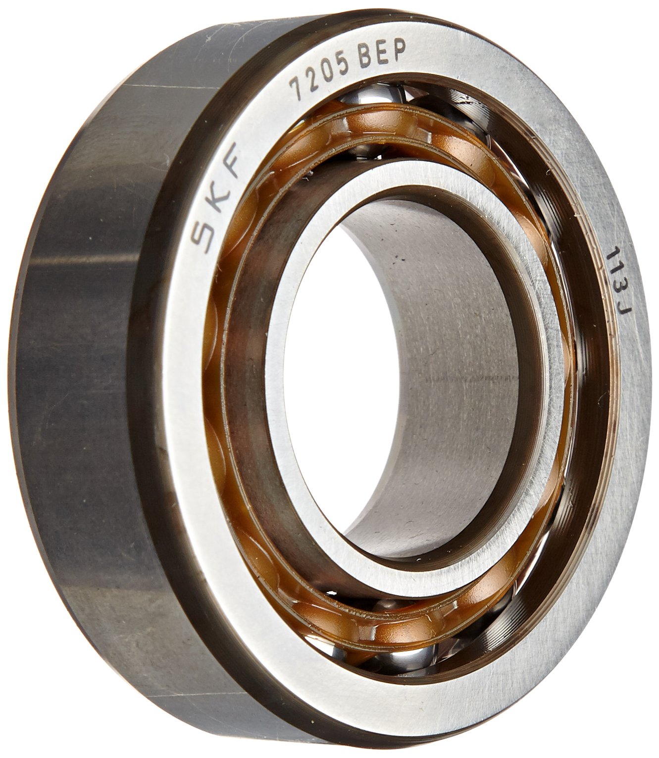 SKF 7205 BEP Angular Contact Radial Ball Bearing, steel