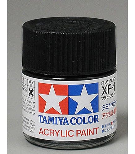 Amazon.com: TAMIYA USA TAM81301 Acrylic XF1 Flat Black : Arts