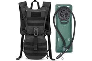 G4Free Military Hydration Pack Backpacks with 3L Upgraded Bladder for Hiking, Biking, Running, Walking and Climbing