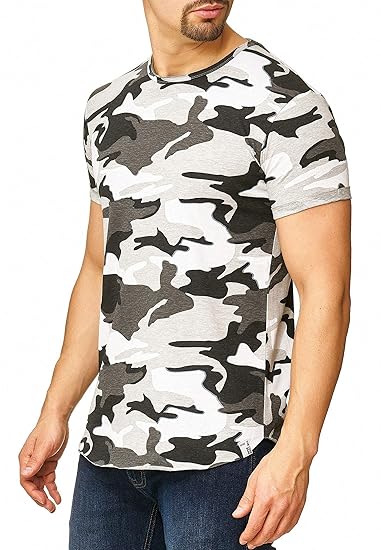 Indicode Herren Willbur Herren T-Shirt Kurzarm Shirt mit Rundhalsausschnitt 30 Farben S-3XL