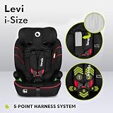 Lionelo Levi Car Seat 9-36 kg I-Size Memory Foam Headrest LED Lights view 5