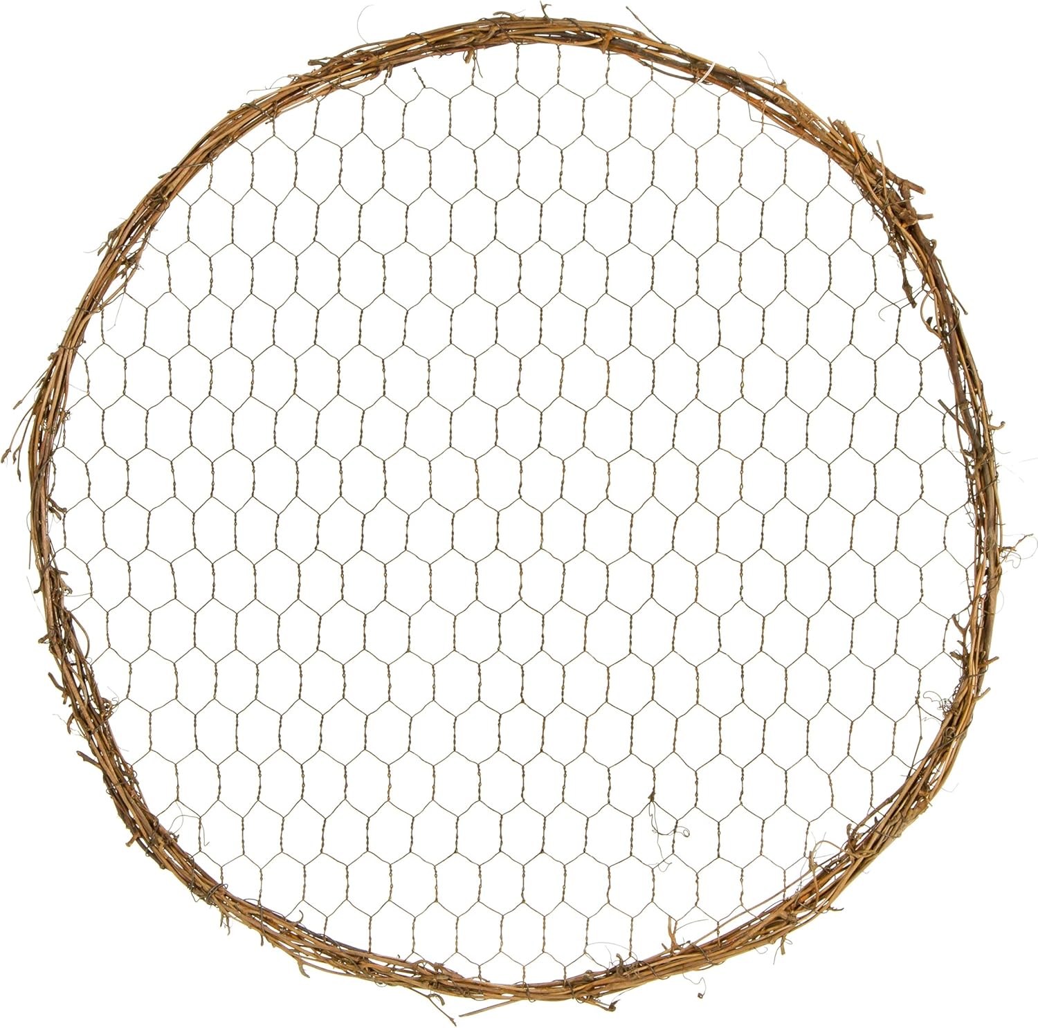 Darice 2815-203 Frame: Grapevine, Round, 14 inches Chicken Wire, Natural