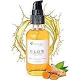 Glow - Turmeric & Rosehip Face Oil, Natural & Organic Face Moisturizer with Turmeric and Chamomile - Facial Serum - 2 oz