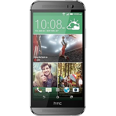 Smartphone d&eacute;verrouill&eacute; HTC One M8 Factory avec m&eacute;moire de 32 Go, prise en charge Nano-SIM et garantie am&eacute;ricaine &agrave; affichage 5.0 pouces (gris Gunmetal)